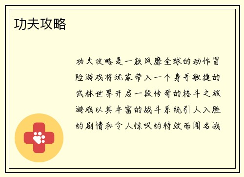 功夫攻略